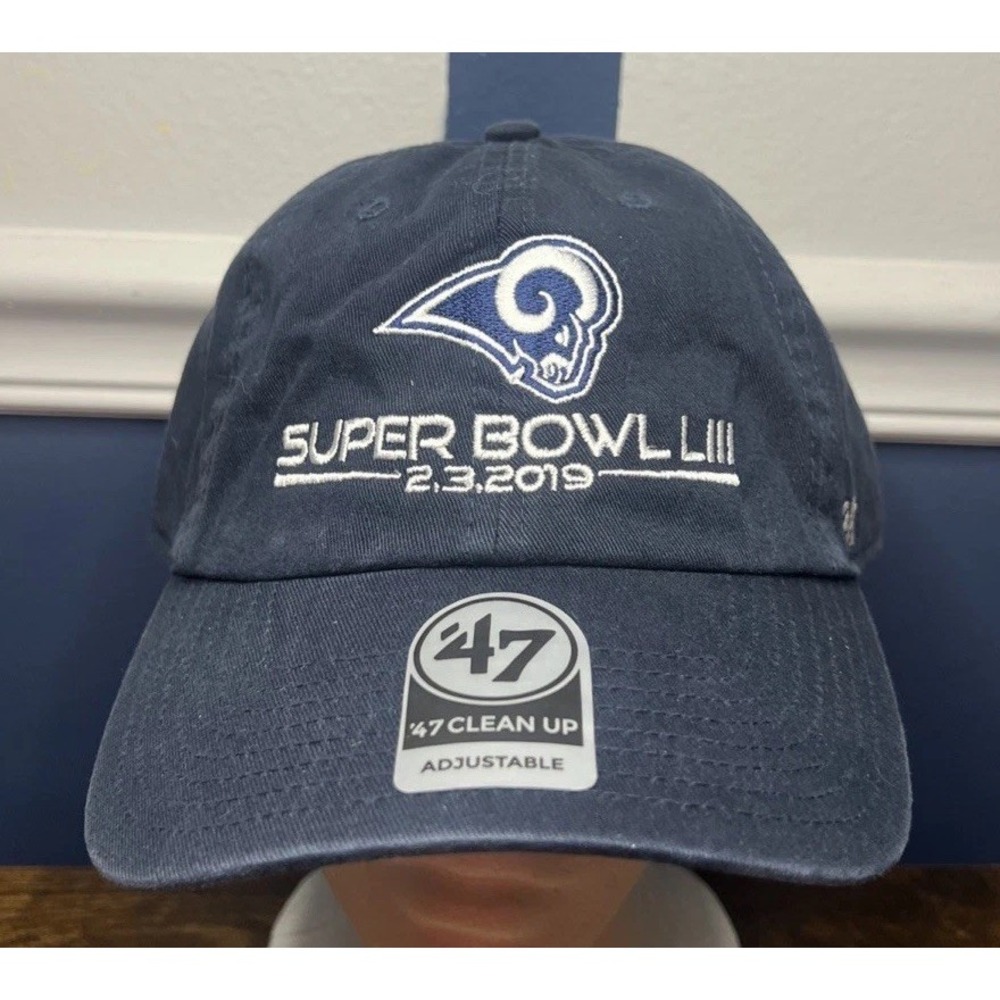 Super Bowl LIII 2019 Los Angeles Rams LAR Hat Adjustable